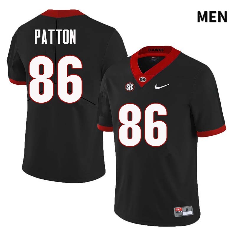 Georgia Bulldogs Men's Wix Patton #86 Black Stitched College UGA Football Jersey 23HR015BD